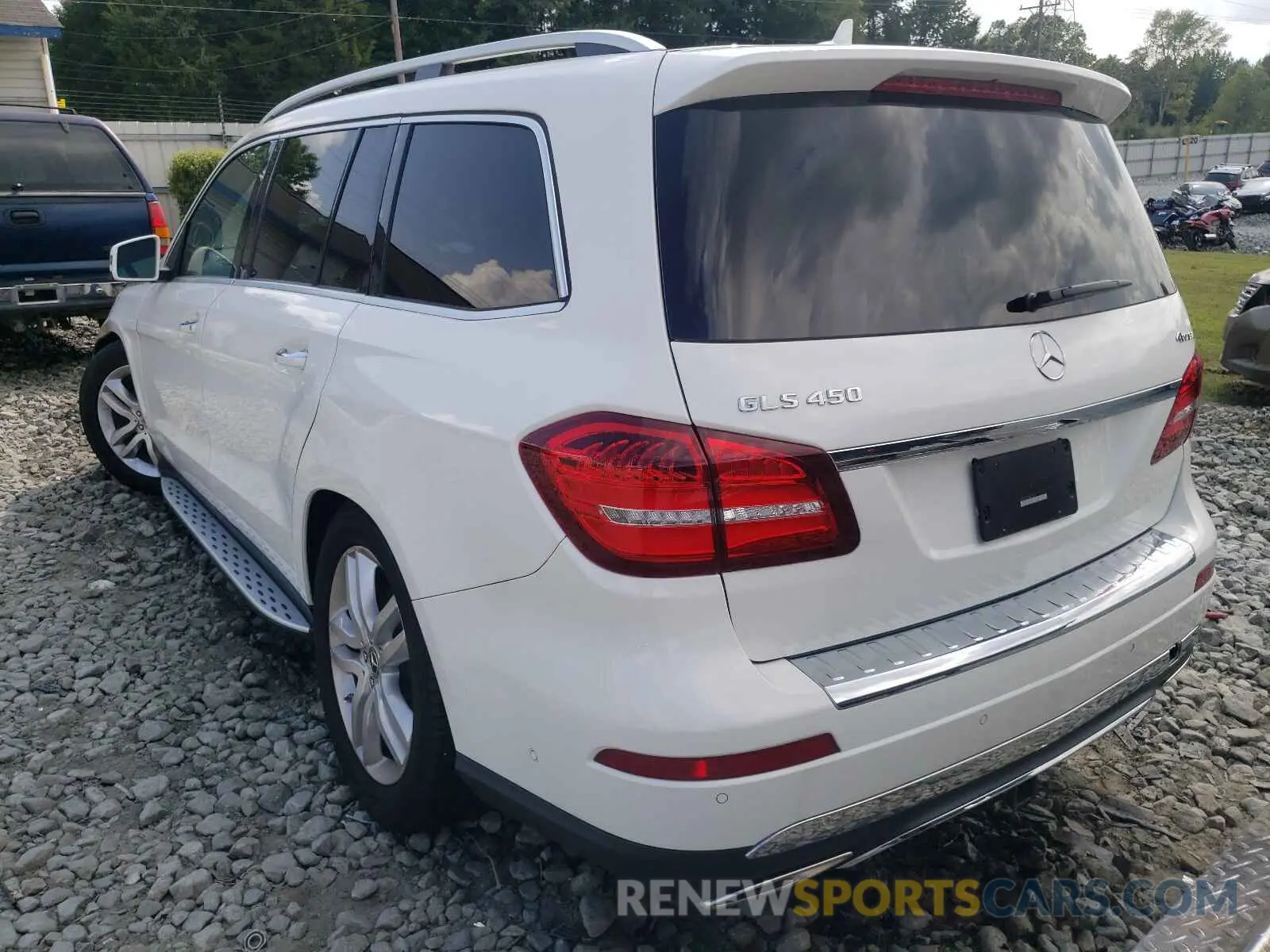 3 fotografías del automóvil dañado 4JGDF6EE2KB231816 MERCEDES-BENZ GLS-CLASS 2019