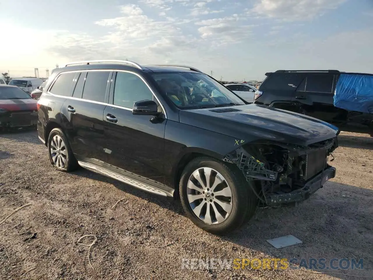 4 fotografías del automóvil dañado 4JGDF6EE3KB219531 MERCEDES-BENZ GLS-CLASS 2019