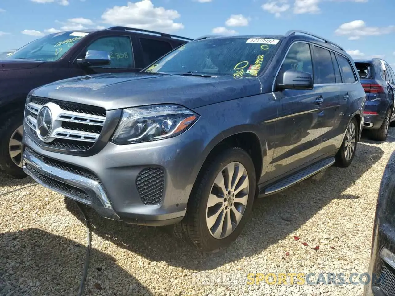 2 fotografías del automóvil dañado 4JGDF6EE3KB235566 MERCEDES-BENZ GLS-CLASS 2019