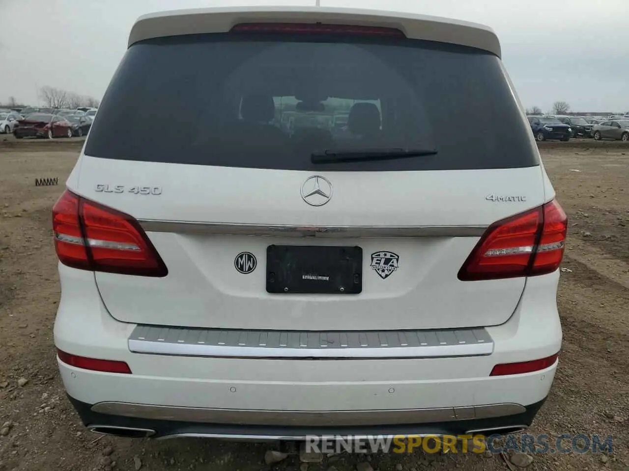 6 fotografías del automóvil dañado 4JGDF6EE4KB223510 MERCEDES-BENZ GLS-CLASS 2019