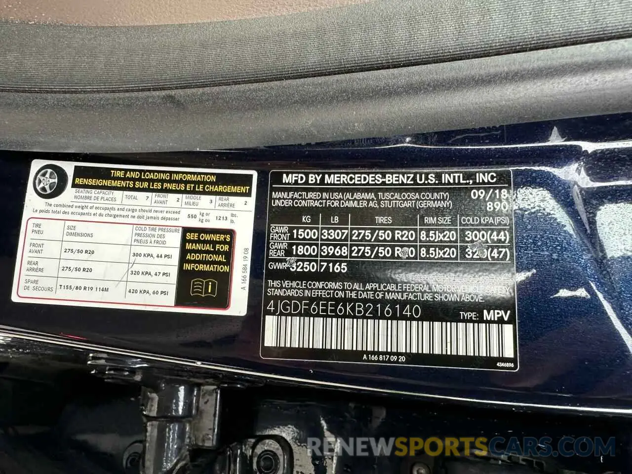 10 fotografías del automóvil dañado 4JGDF6EE6KB216140 MERCEDES-BENZ GLS-CLASS 2019