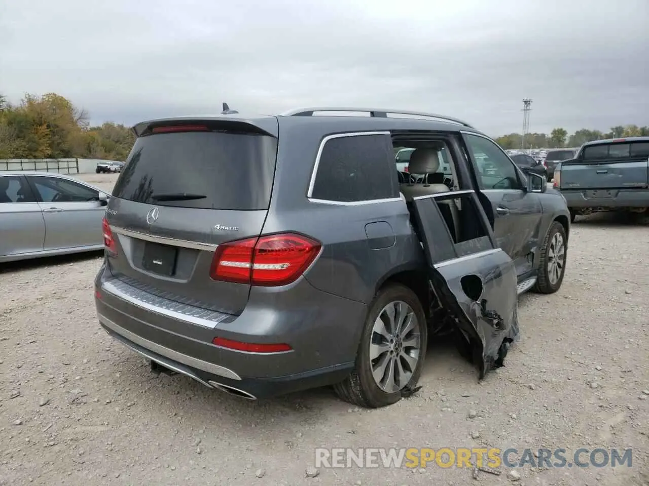 4 fotografías del automóvil dañado 4JGDF6EE7KB224831 MERCEDES-BENZ GLS-CLASS 2019