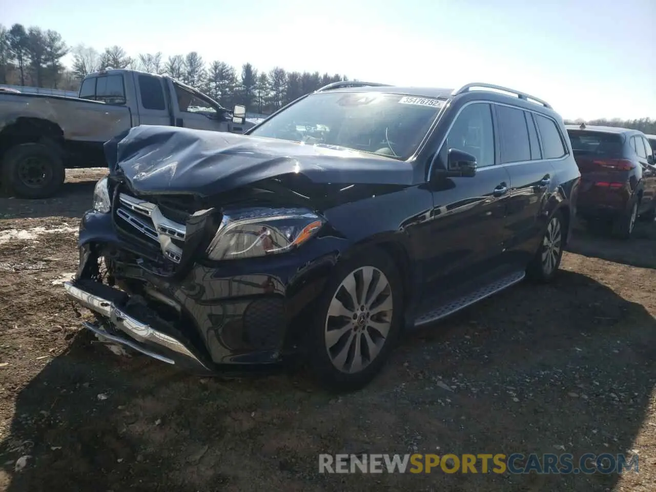 2 fotografías del automóvil dañado 4JGDF6EE9KB218867 MERCEDES-BENZ GLS-CLASS 2019
