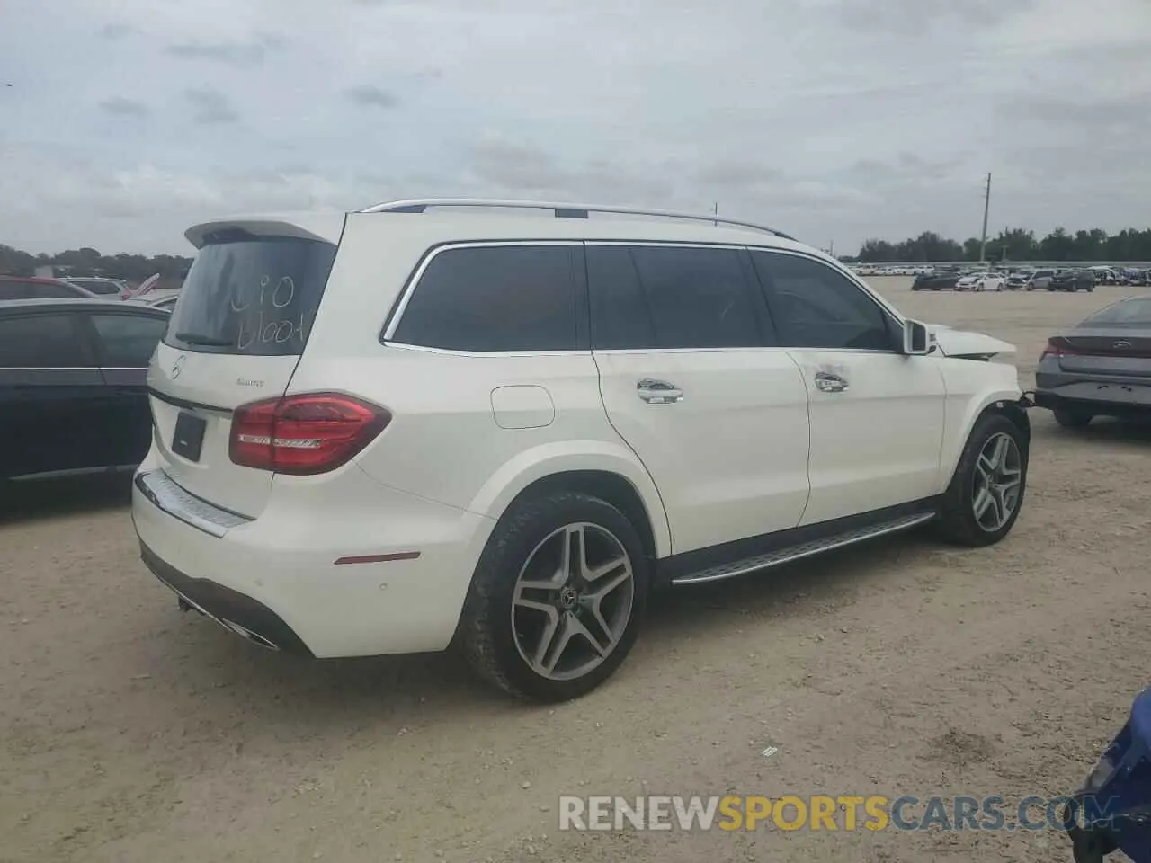 3 fotografías del automóvil dañado 4JGDF7DE1KB206915 MERCEDES-BENZ GLS-CLASS 2019
