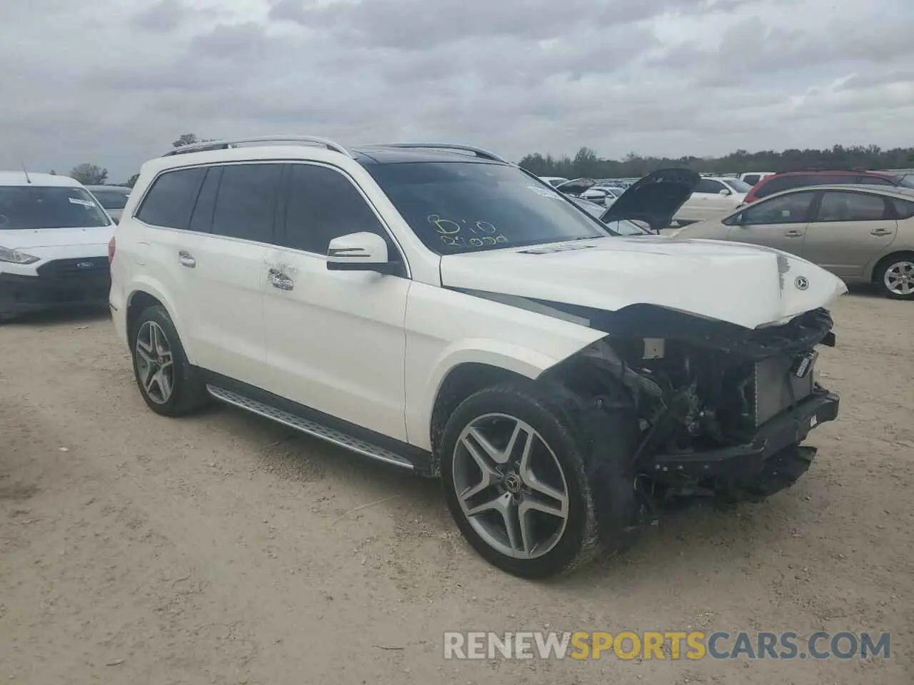 4 fotografías del automóvil dañado 4JGDF7DE1KB206915 MERCEDES-BENZ GLS-CLASS 2019