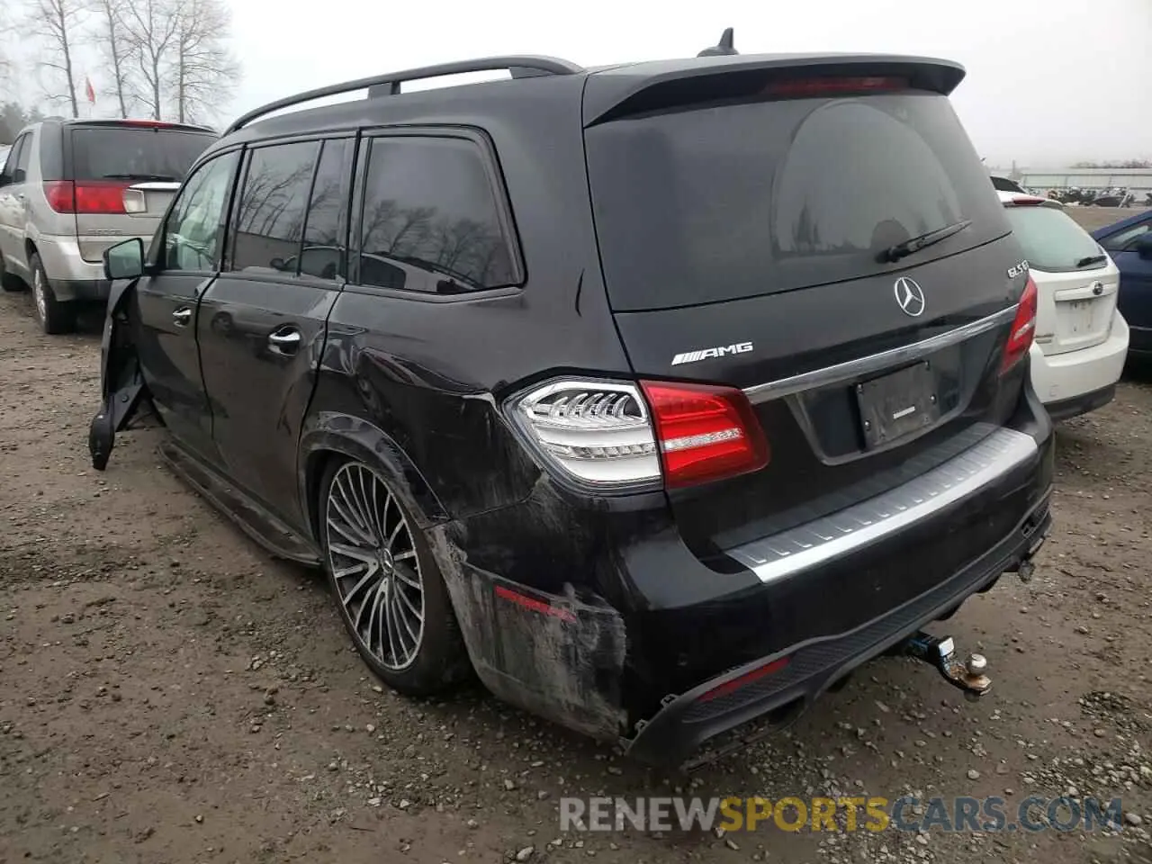 3 fotografías del automóvil dañado 4JGDF7FE0KB196343 MERCEDES-BENZ GLS-CLASS 2019