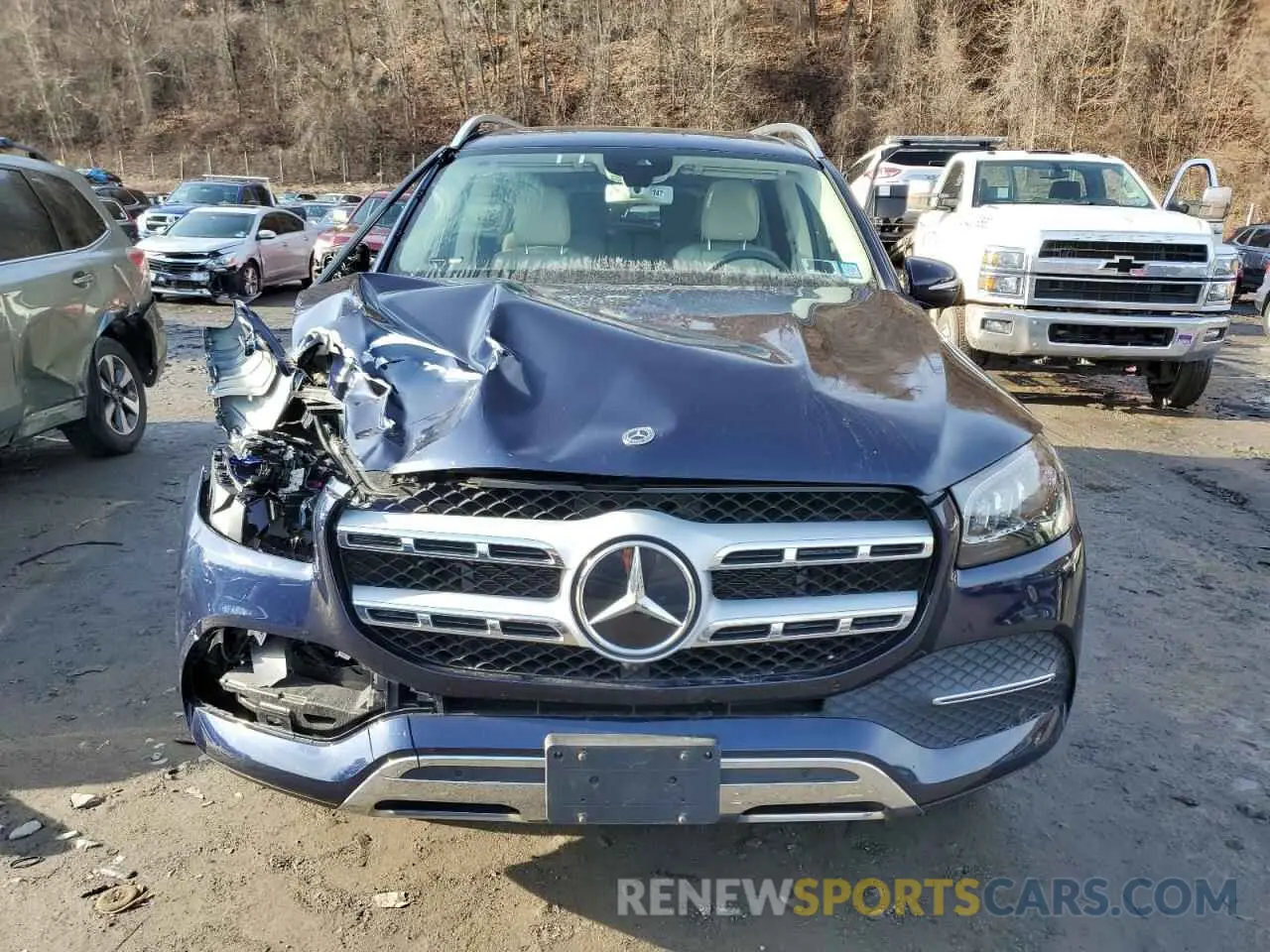 5 fotografías del automóvil dañado 4JGFF5KE3LA098420 MERCEDES-BENZ GLS-CLASS 2020