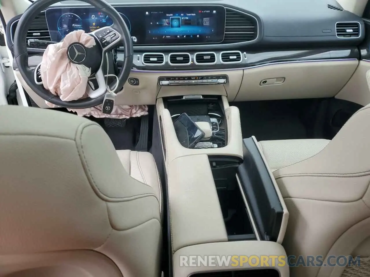 8 fotografías del automóvil dañado 4JGFF5KE3LA130220 MERCEDES-BENZ GLS-CLASS 2020