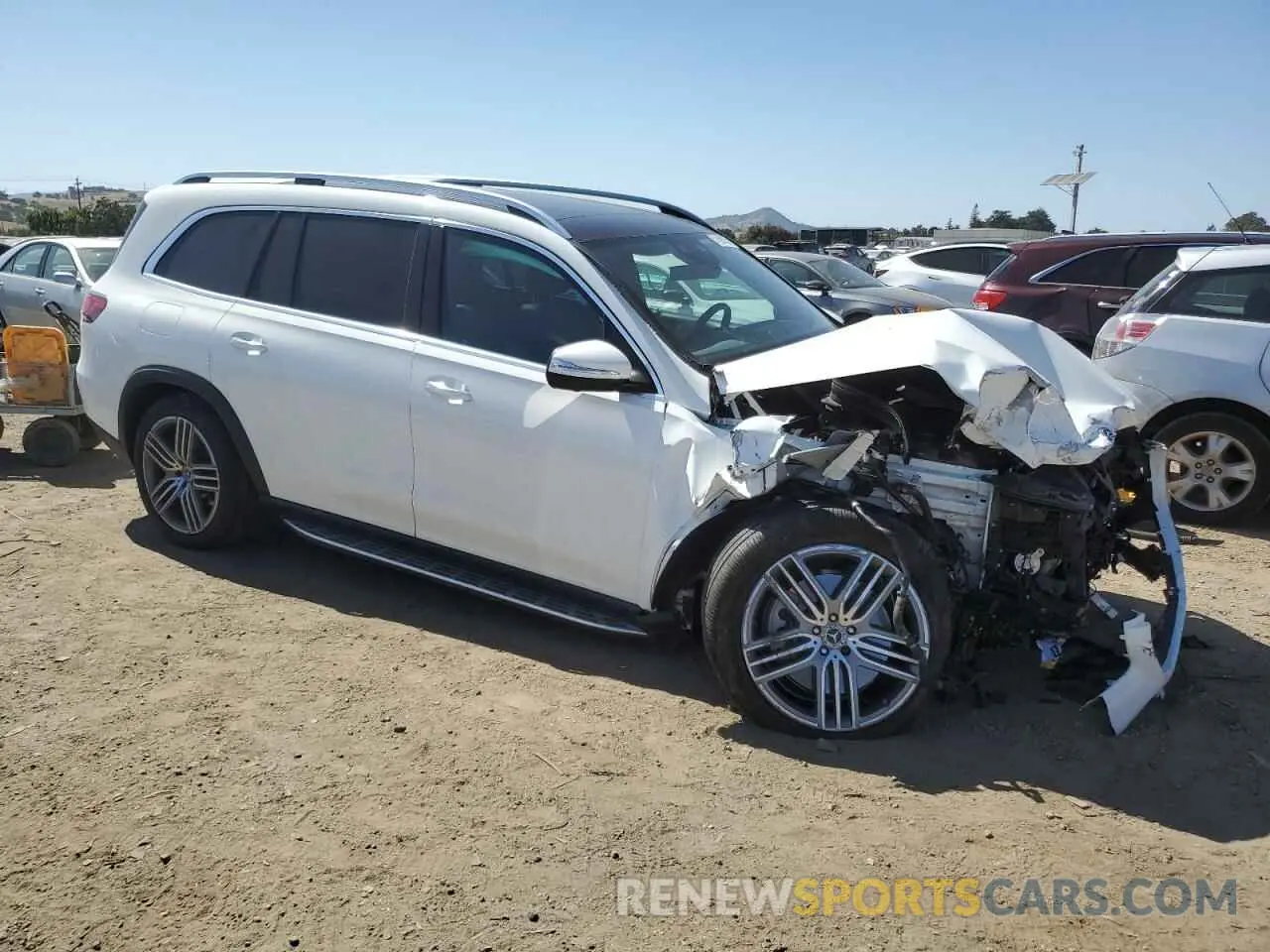 4 fotografías del automóvil dañado 4JGFF5KE5LA259558 MERCEDES-BENZ GLS-CLASS 2020