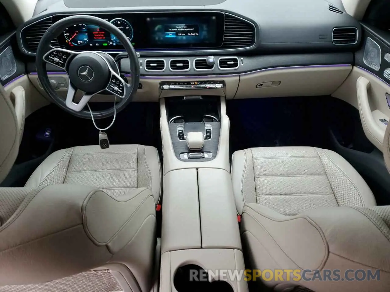 8 fotografías del automóvil dañado 4JGFF5KE7LA132360 MERCEDES-BENZ GLS-CLASS 2020