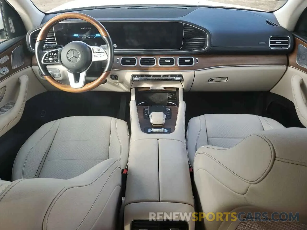 8 fotografías del automóvil dañado 4JGFF5KE2MA385412 MERCEDES-BENZ GLS-CLASS 2021