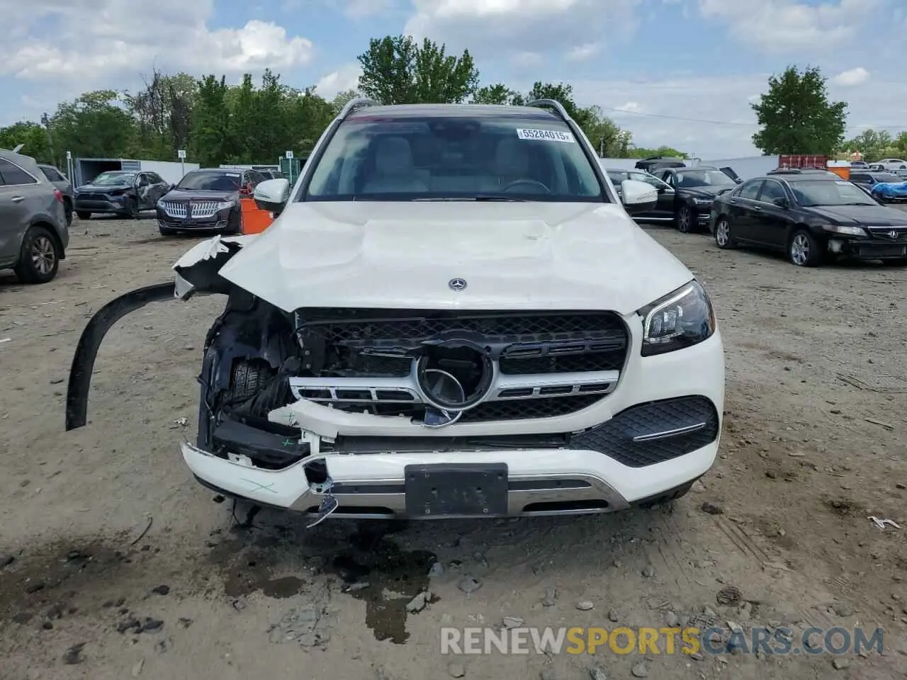 5 fotografías del automóvil dañado 4JGFF5KE4MA396704 MERCEDES-BENZ GLS-CLASS 2021
