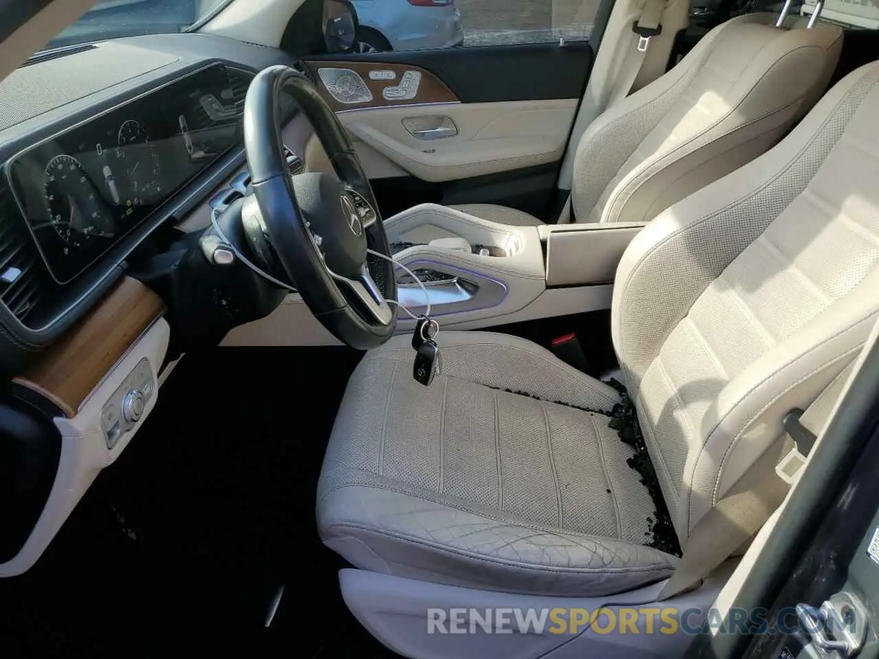 7 fotografías del automóvil dañado 4JGFF5KE7MA411180 MERCEDES-BENZ GLS-CLASS 2021