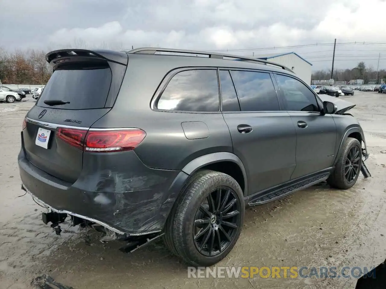 3 fotografías del automóvil dañado 4JGFF8GE1MA393494 MERCEDES-BENZ GLS-CLASS 2021