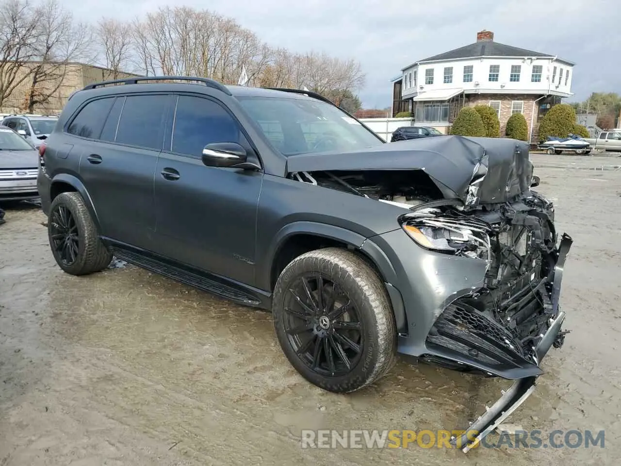 4 fotografías del automóvil dañado 4JGFF8GE1MA393494 MERCEDES-BENZ GLS-CLASS 2021