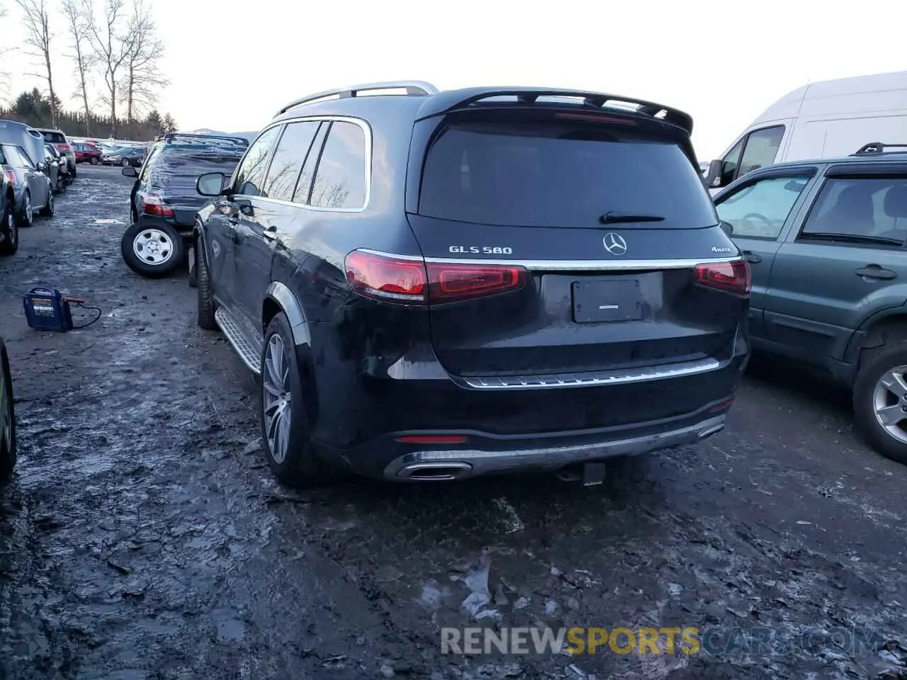 3 fotografías del automóvil dañado 4JGFF8GE8MA404023 MERCEDES-BENZ GLS-CLASS 2021