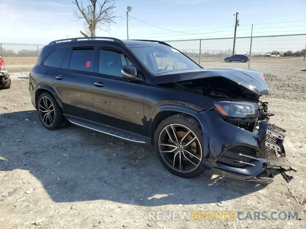 4 fotografías del automóvil dañado 4JGFF8GE8MA466215 MERCEDES-BENZ GLS-CLASS 2021