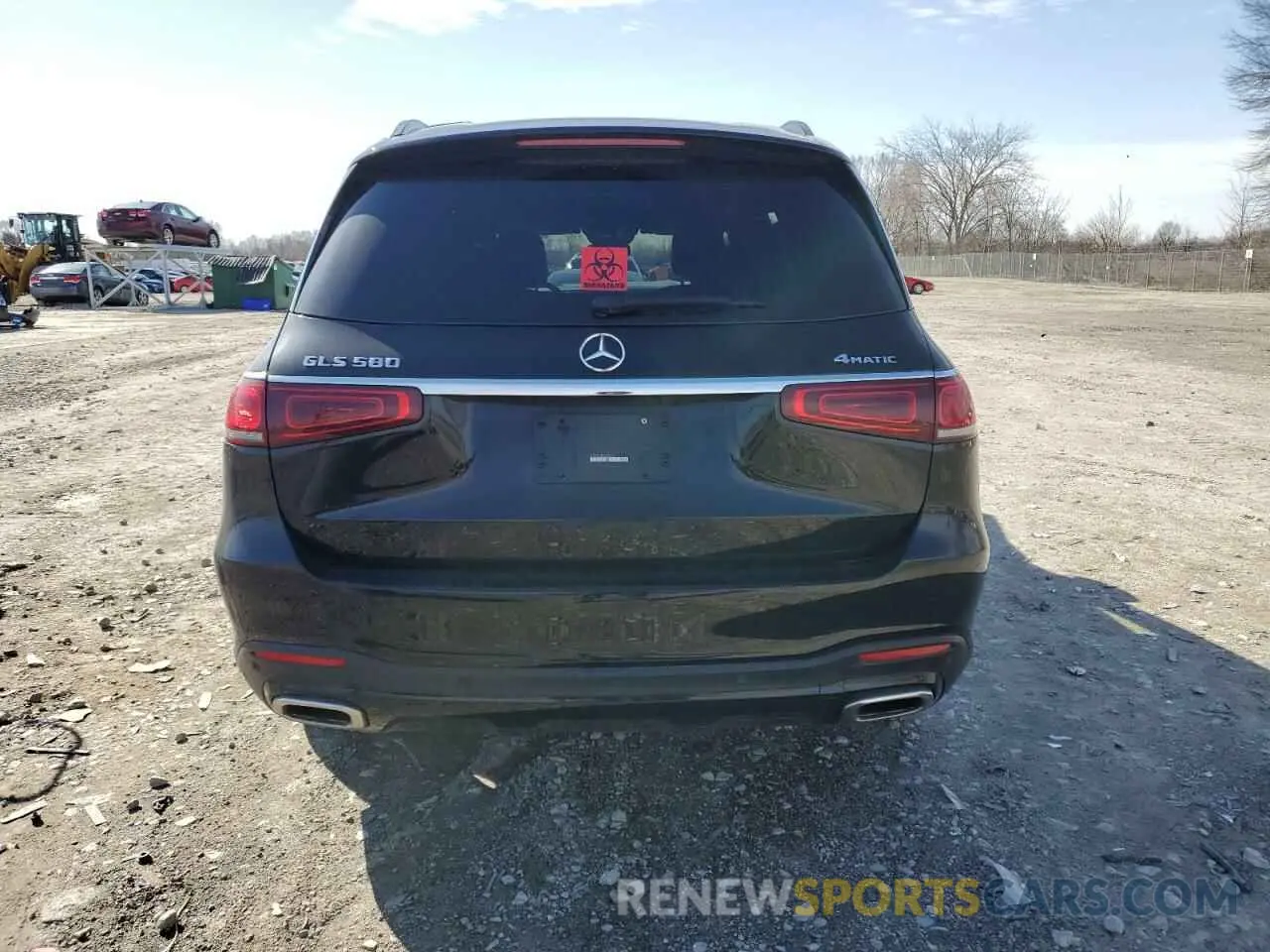 6 fotografías del automóvil dañado 4JGFF8GE8MA466215 MERCEDES-BENZ GLS-CLASS 2021
