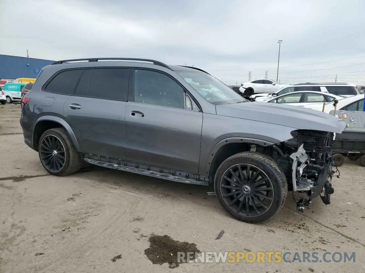 4 fotografías del automóvil dañado 4JGFF8KE2MA472213 MERCEDES-BENZ GLS-CLASS 2021