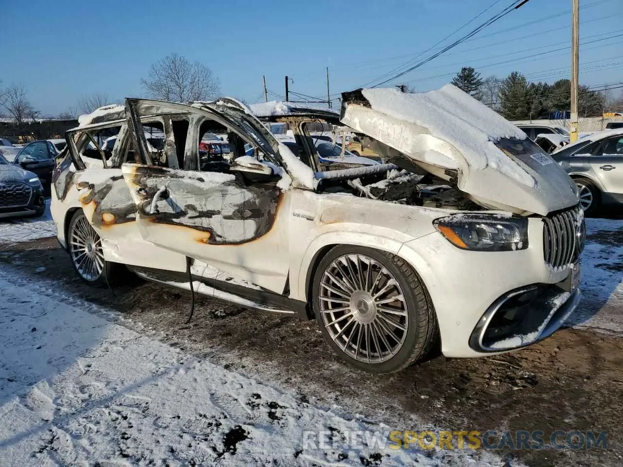 4 fotografías del automóvil dañado 4JGFF8KE7MA559976 MERCEDES-BENZ GLS-CLASS 2021