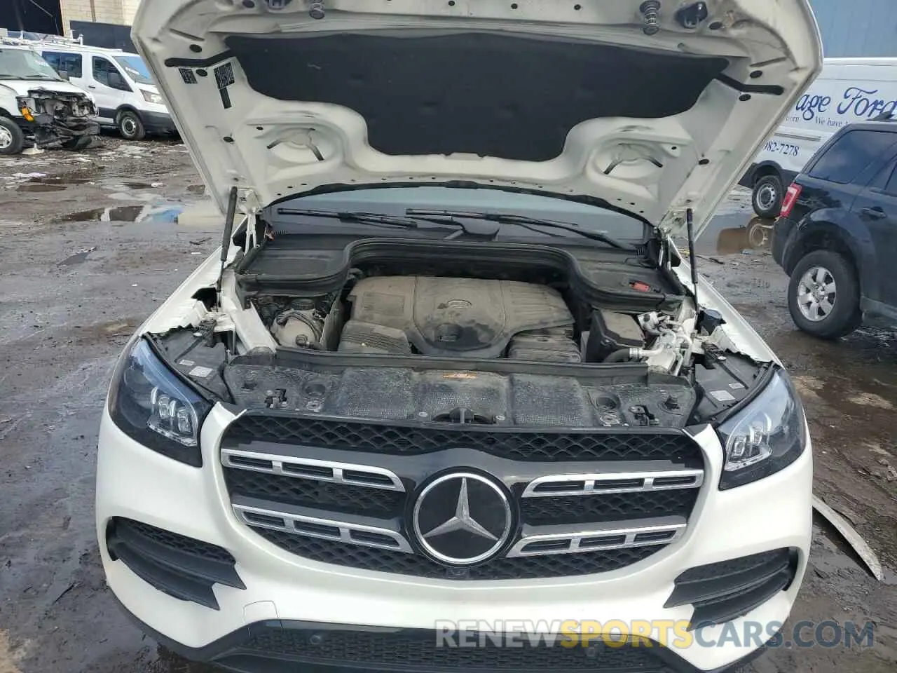 13 fotografías del automóvil dañado 4JGFF5KE0NA763244 MERCEDES-BENZ GLS-CLASS 2022