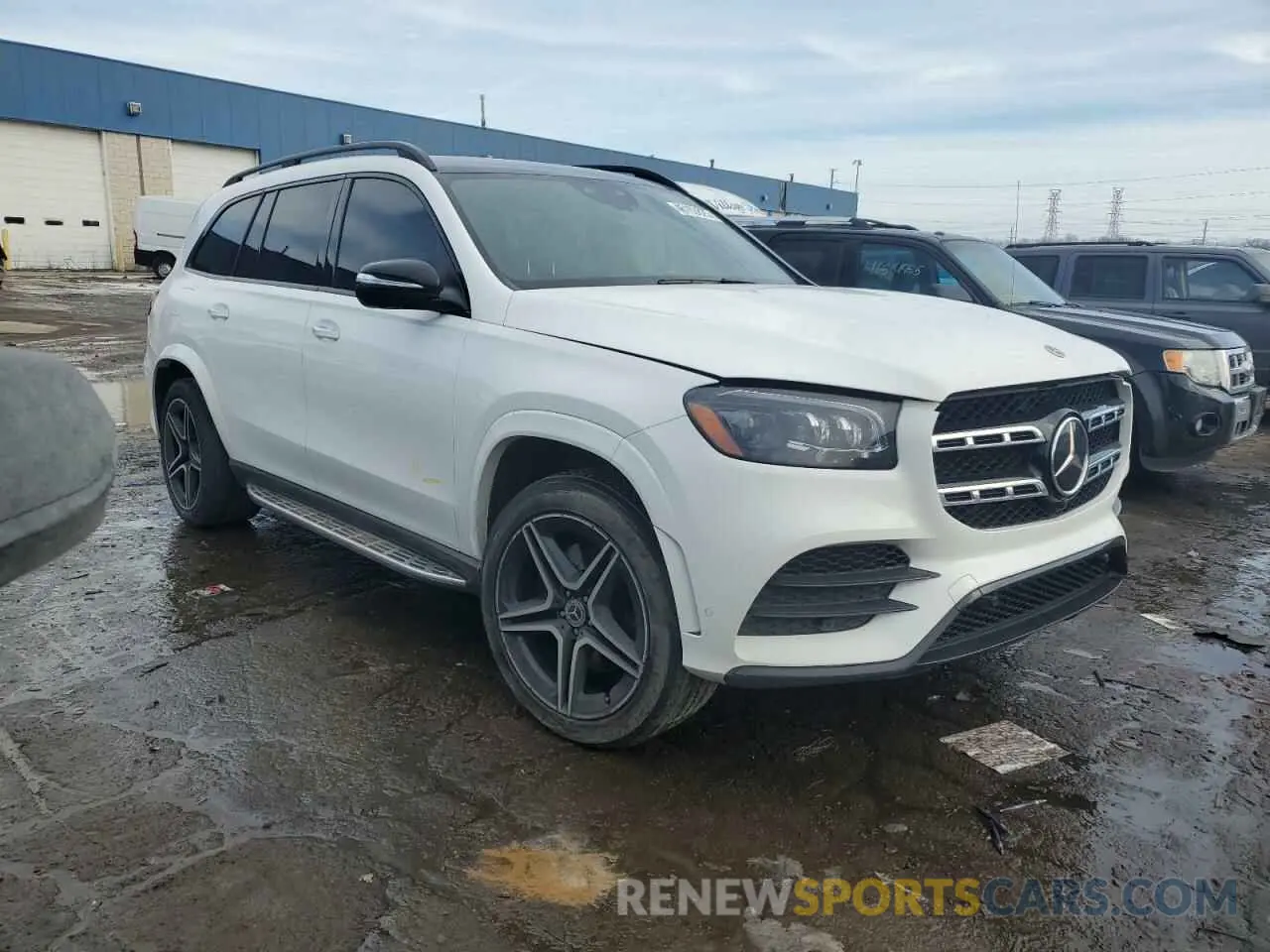4 fotografías del automóvil dañado 4JGFF5KE0NA763244 MERCEDES-BENZ GLS-CLASS 2022