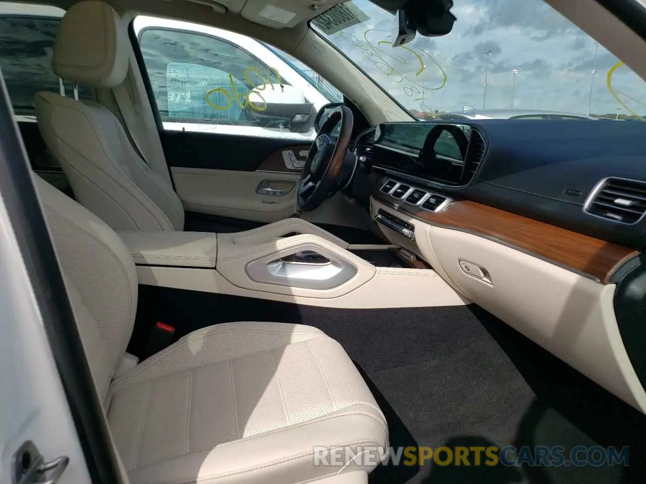 5 fotografías del automóvil dañado 4JGFF5KE1NA657661 MERCEDES-BENZ GLS-CLASS 2022
