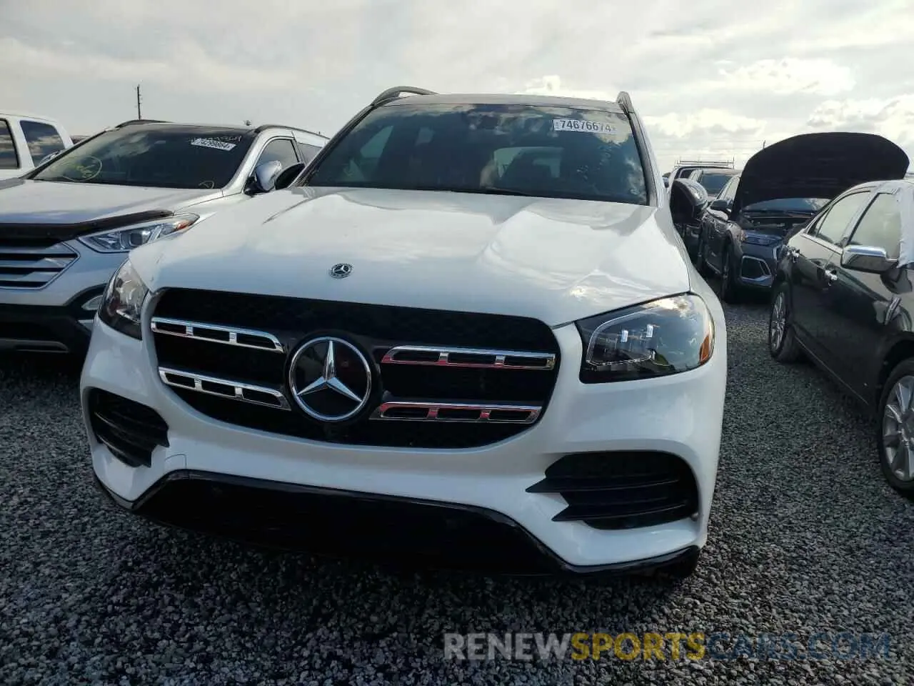 5 fotografías del automóvil dañado 4JGFF5KE7NA763368 MERCEDES-BENZ GLS-CLASS 2022