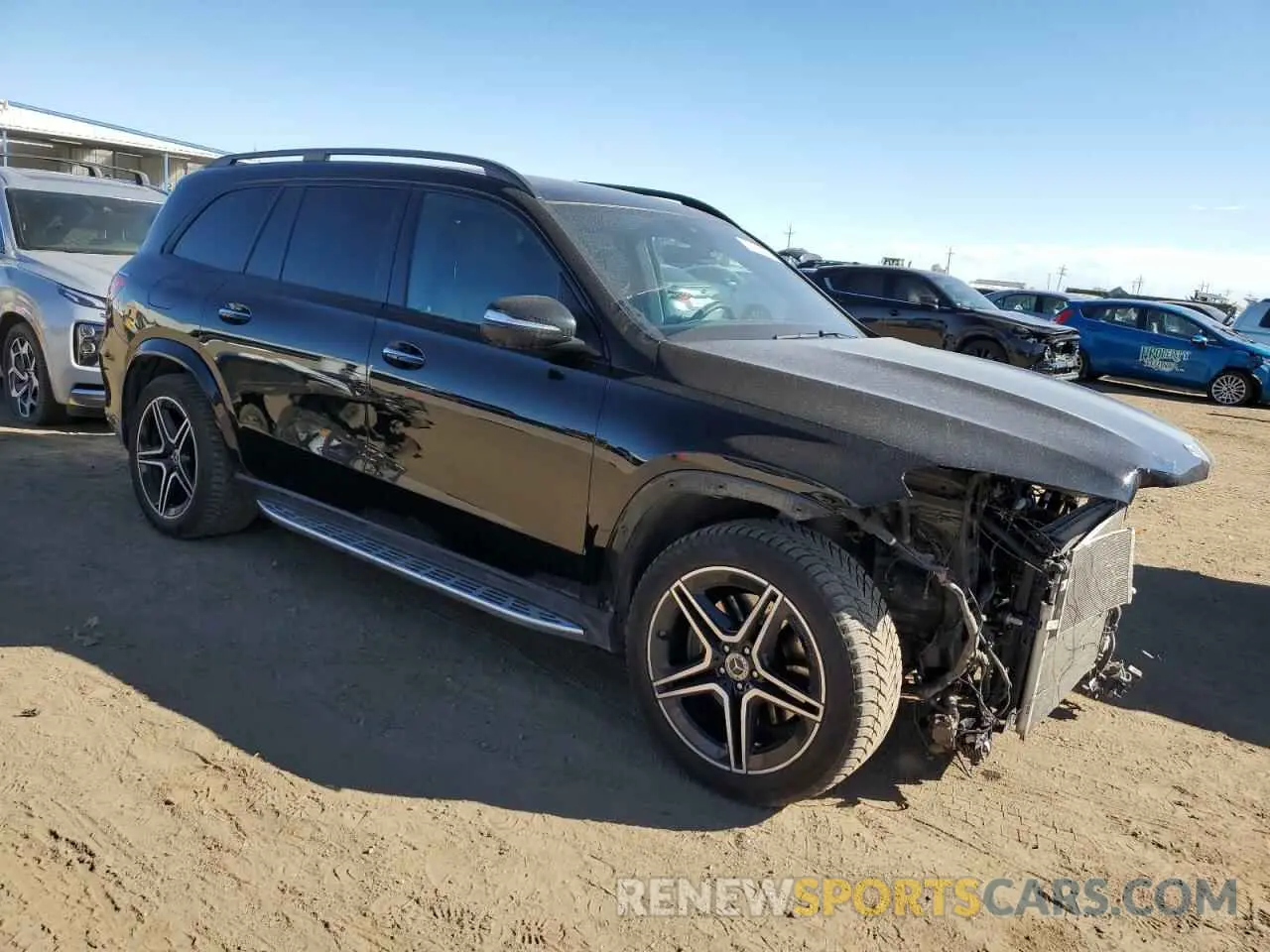 4 fotografías del automóvil dañado 4JGFF5KE8NA726376 MERCEDES-BENZ GLS-CLASS 2022