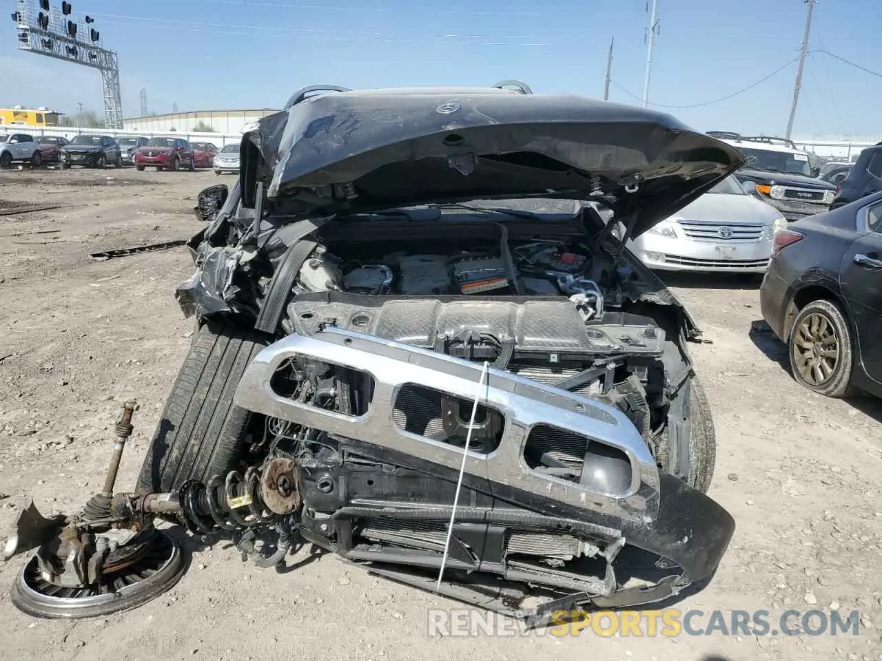 5 fotografías del automóvil dañado 4JGFF5KE9NA782178 MERCEDES-BENZ GLS-CLASS 2022