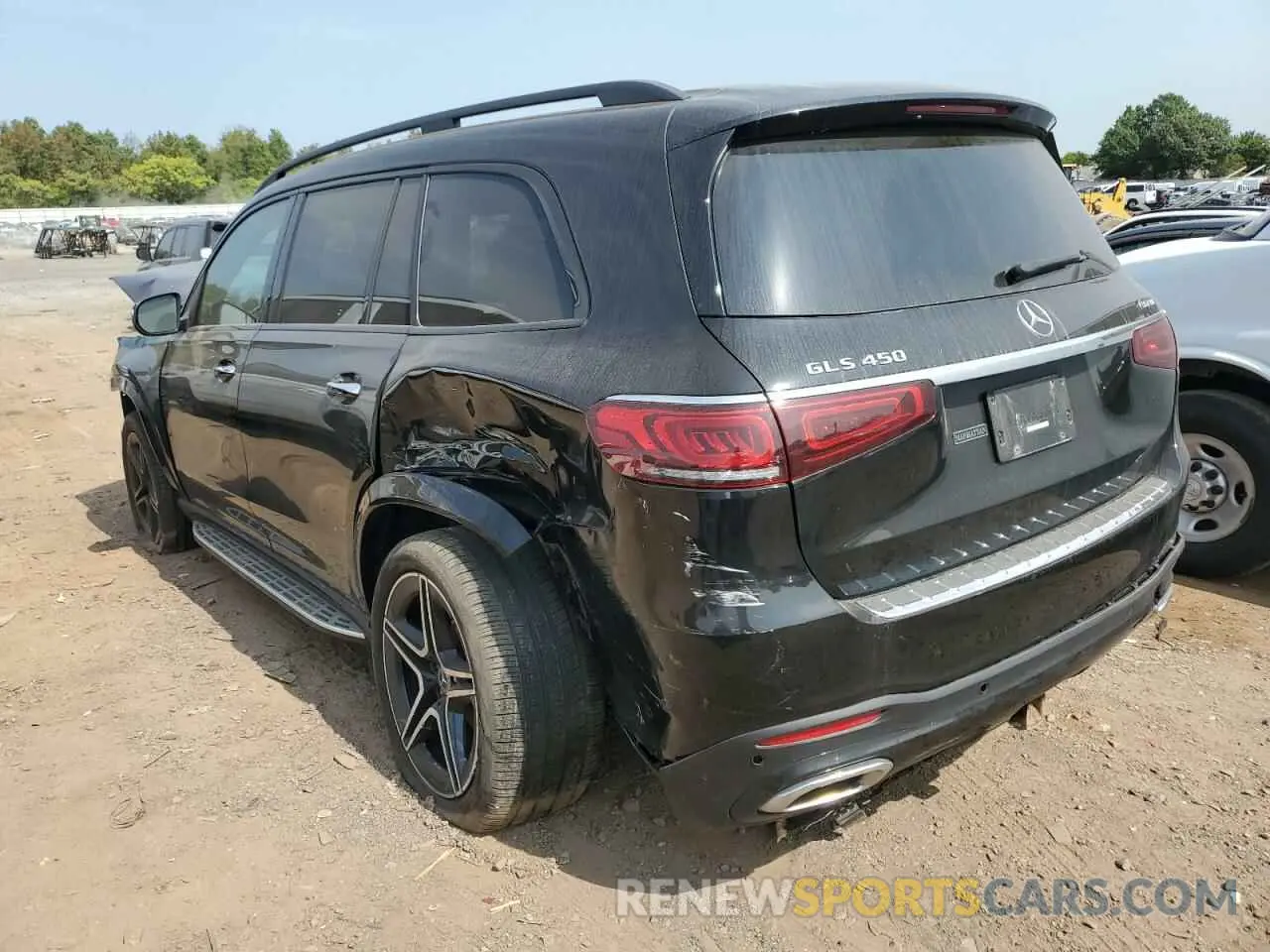 2 fotografías del automóvil dañado 4JGFF5KEXNA707957 MERCEDES-BENZ GLS-CLASS 2022