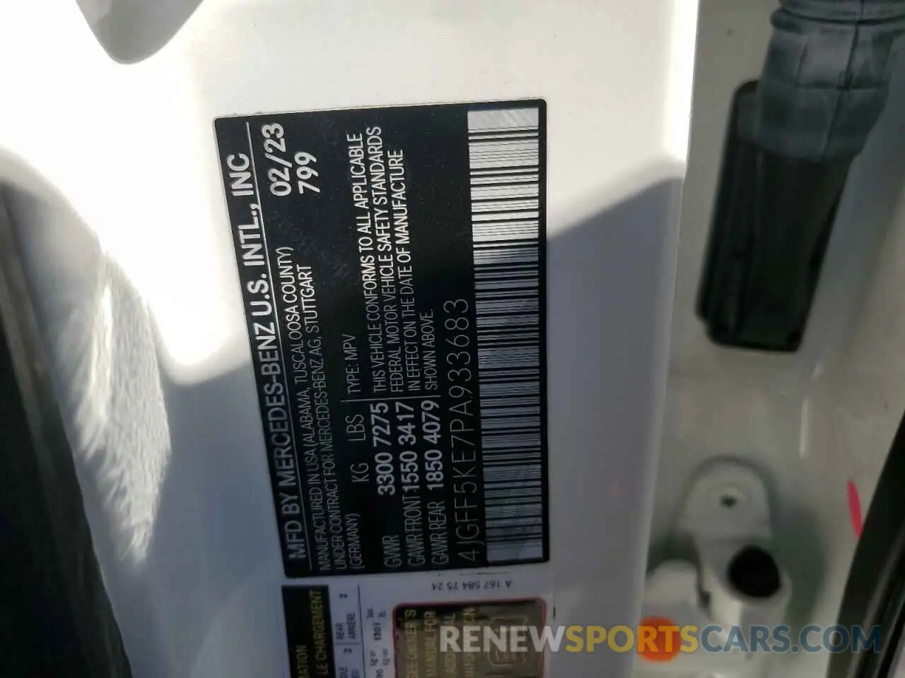 13 fotografías del automóvil dañado 4JGFF5KE7PA933683 MERCEDES-BENZ GLS-CLASS 2023