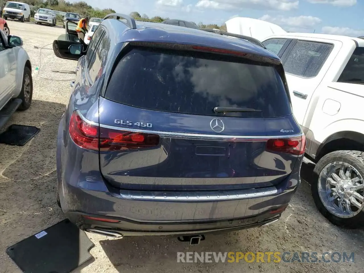 6 fotografías del automóvil dañado 4JGFF5KE1RB143888 MERCEDES-BENZ GLS-CLASS 2024