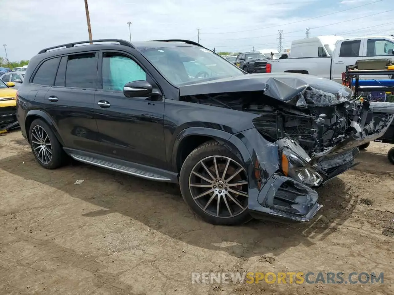 4 fotografías del automóvil dañado 4JGFF5KE6RB165577 MERCEDES-BENZ GLS-CLASS 2024