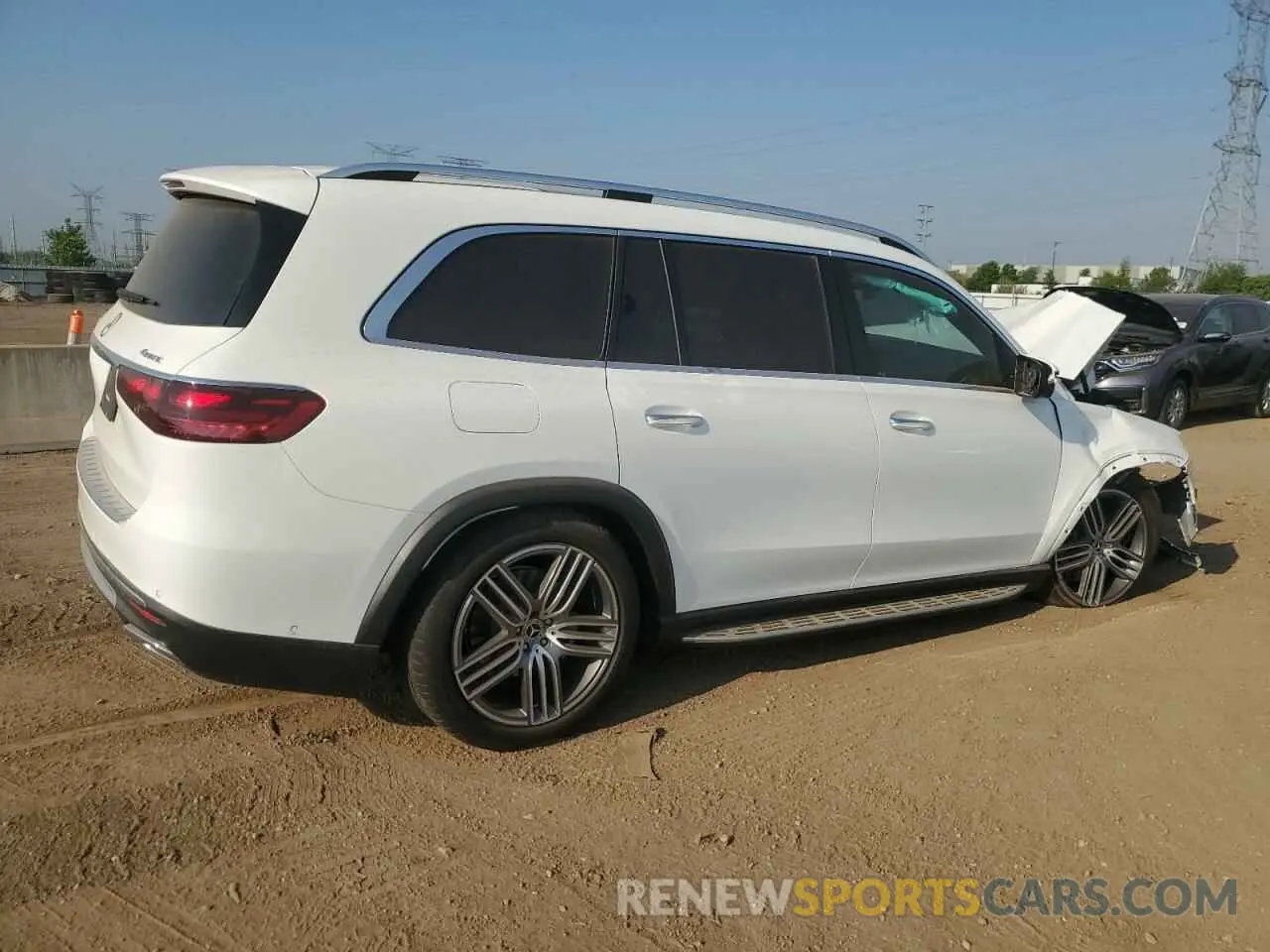 3 fotografías del automóvil dañado 4JGFF5KE6RB260365 MERCEDES-BENZ GLS-CLASS 2024