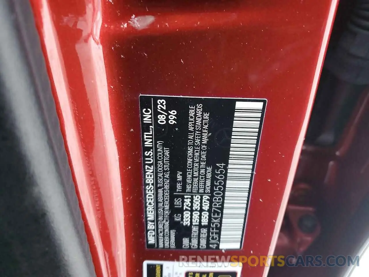 13 fotografías del automóvil dañado 4JGFF5KE7RB055654 MERCEDES-BENZ GLS-CLASS 2024