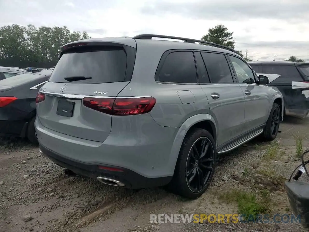 3 fotografías del automóvil dañado 4JGFF8FE6RB065121 MERCEDES-BENZ GLS-CLASS 2024