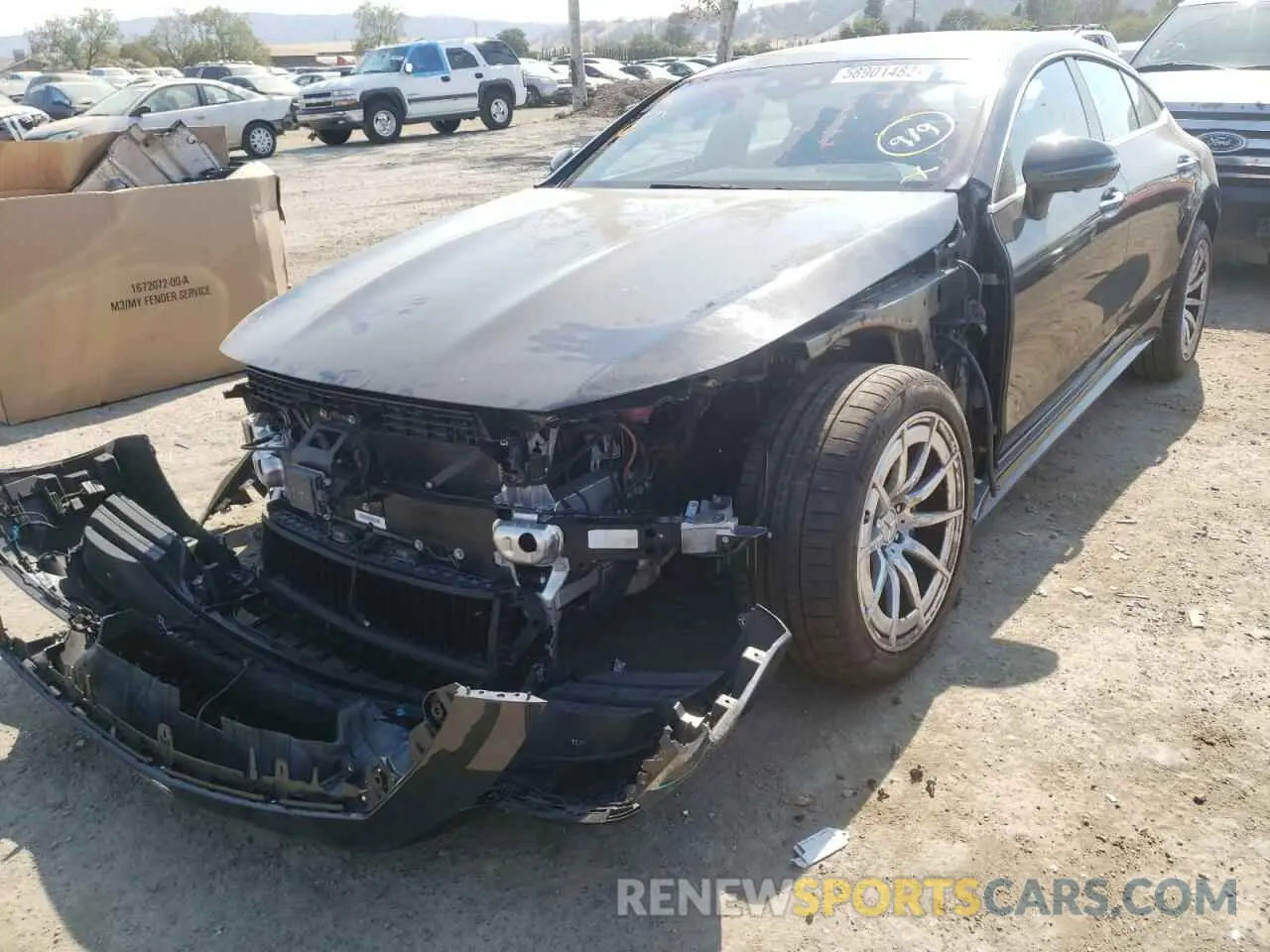 2 fotografías del automóvil dañado WDD7X6BB0KA005908 MERCEDES-BENZ GT-CLASS 2019