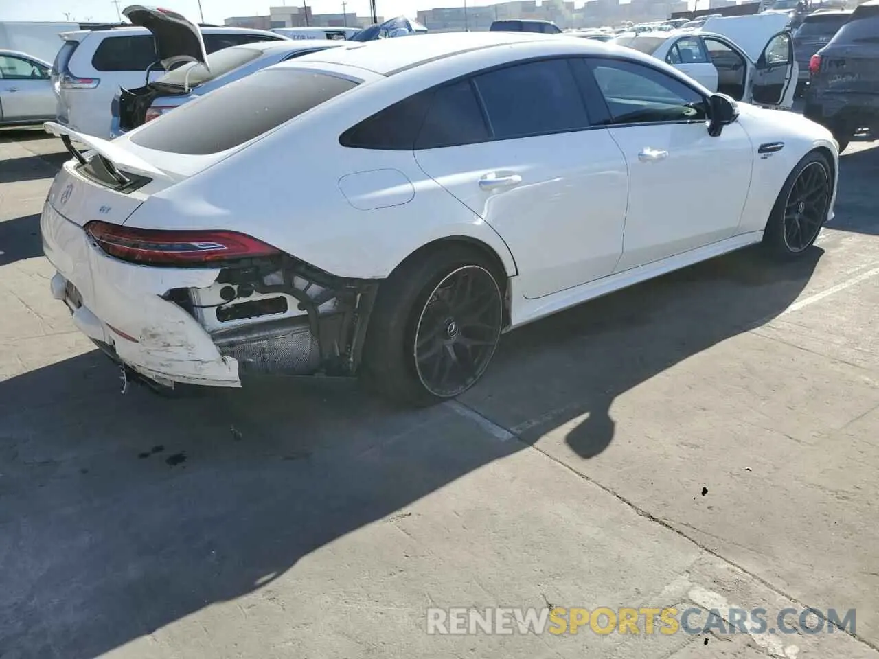 3 fotografías del automóvil dañado W1K7X5KB8MA039589 MERCEDES-BENZ GT-CLASS 2021