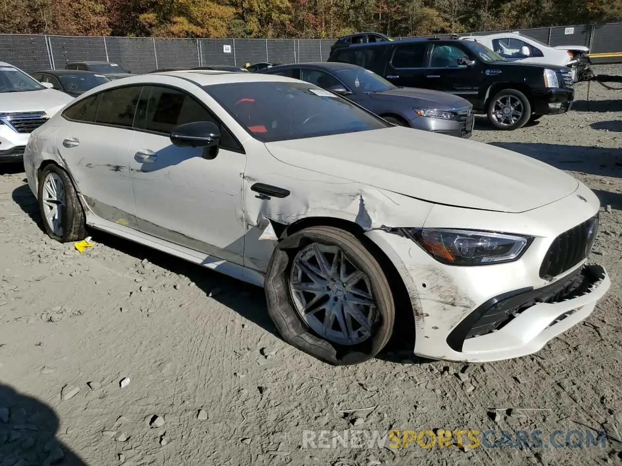 4 fotografías del automóvil dañado W1K7X5KB0NA053519 MERCEDES-BENZ GT-CLASS 2022
