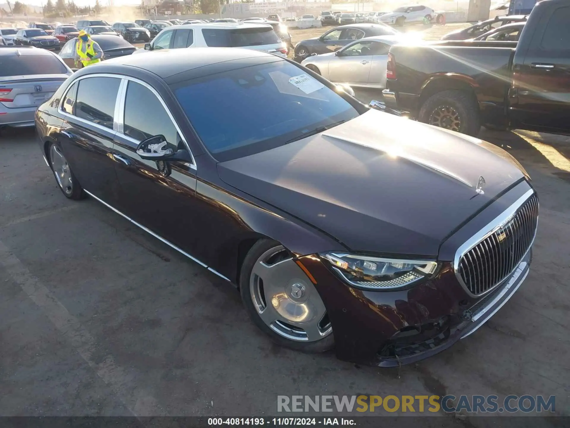 1 fotografías del automóvil dañado W1K6X7GBXMA023748 MERCEDES-BENZ MAYBACH S 580 2021