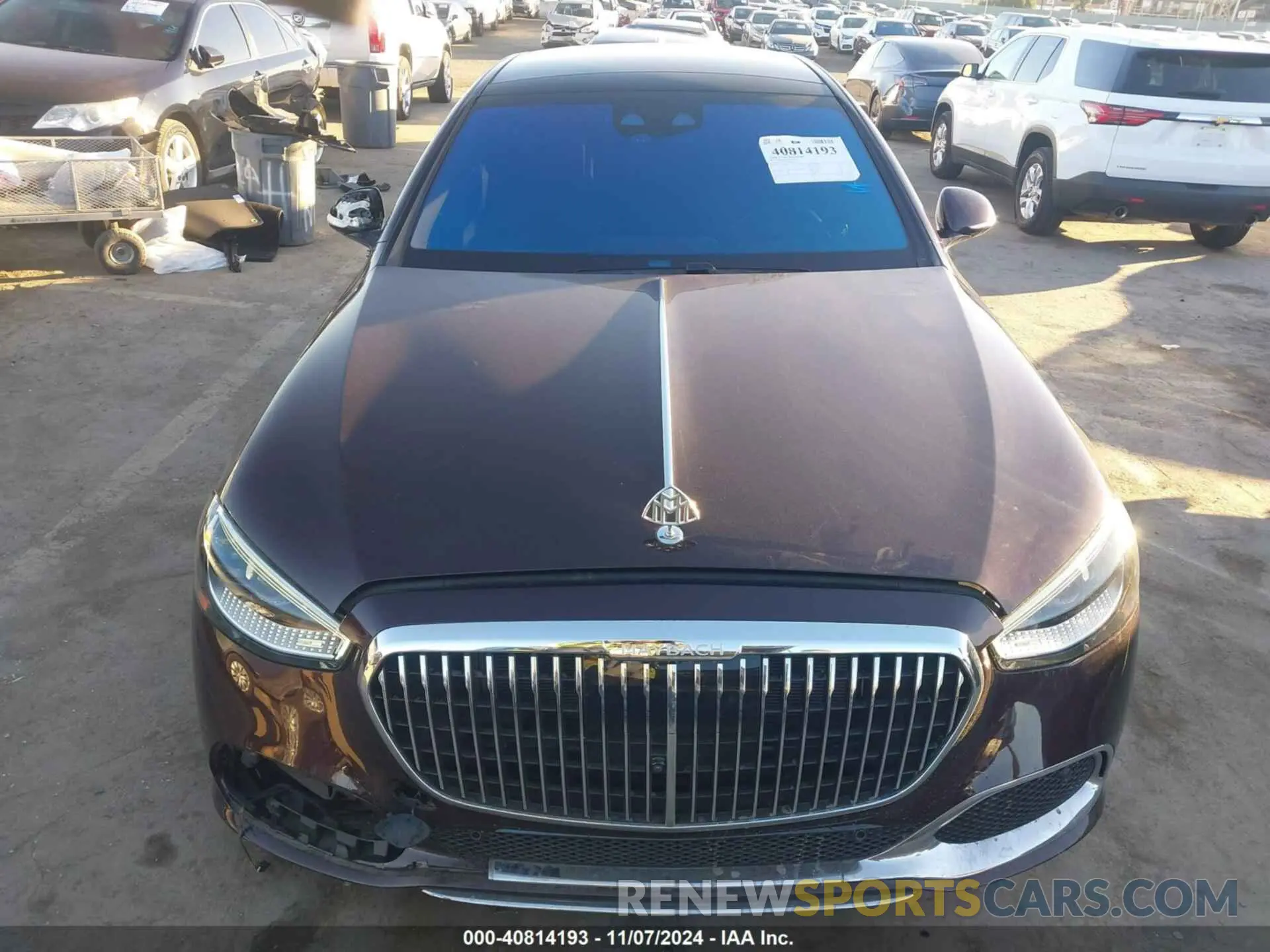 13 fotografías del automóvil dañado W1K6X7GBXMA023748 MERCEDES-BENZ MAYBACH S 580 2021