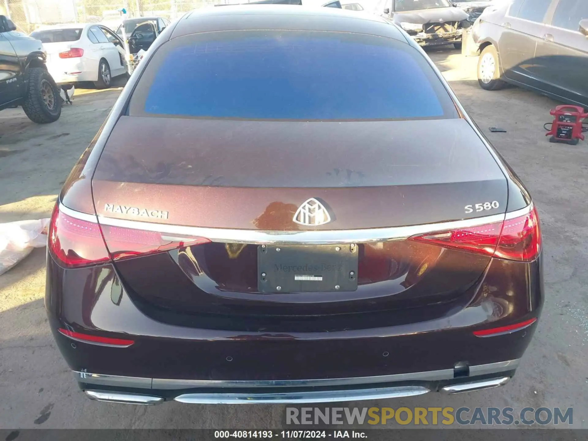 17 fotografías del automóvil dañado W1K6X7GBXMA023748 MERCEDES-BENZ MAYBACH S 580 2021