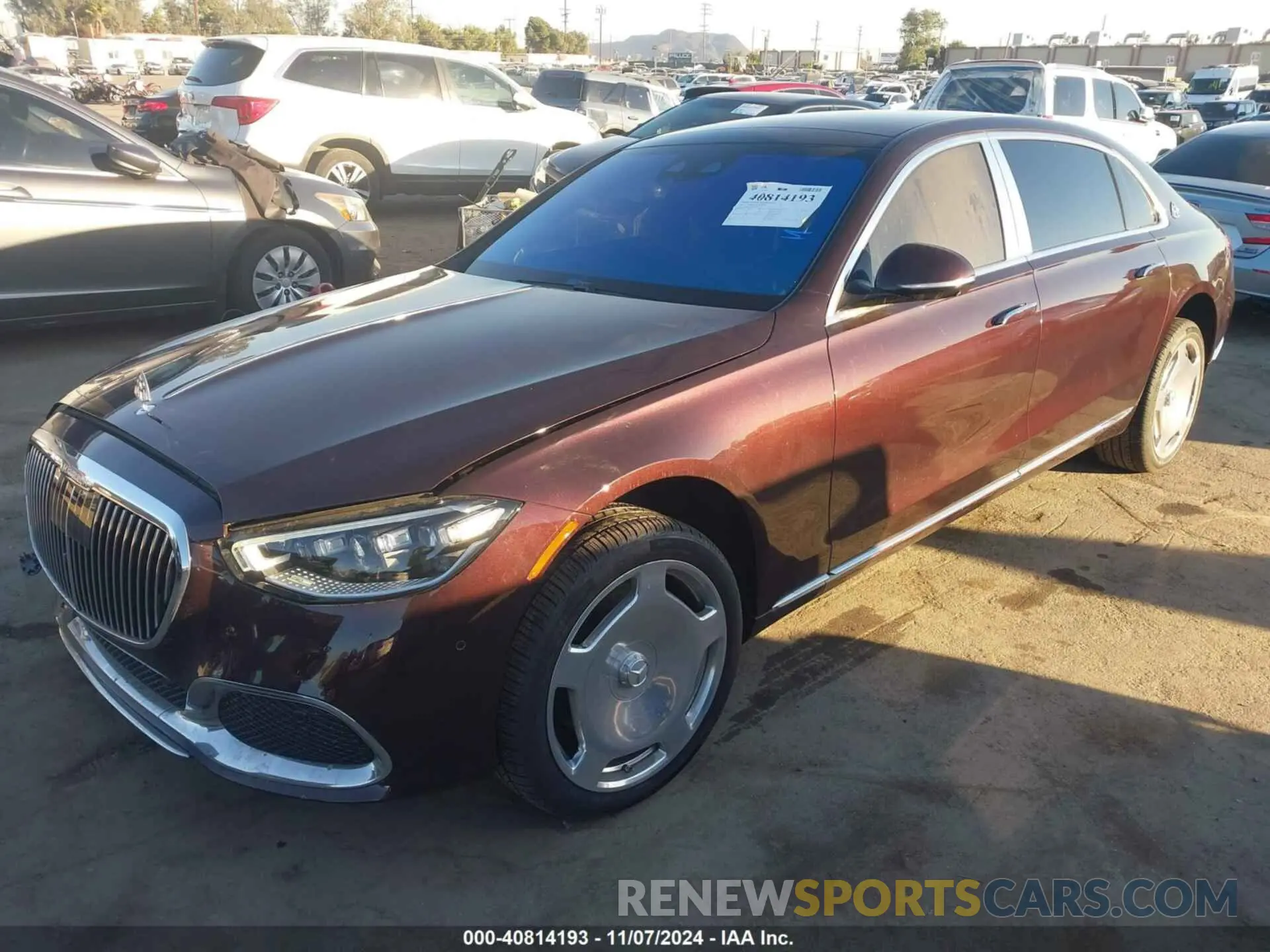 2 fotografías del automóvil dañado W1K6X7GBXMA023748 MERCEDES-BENZ MAYBACH S 580 2021