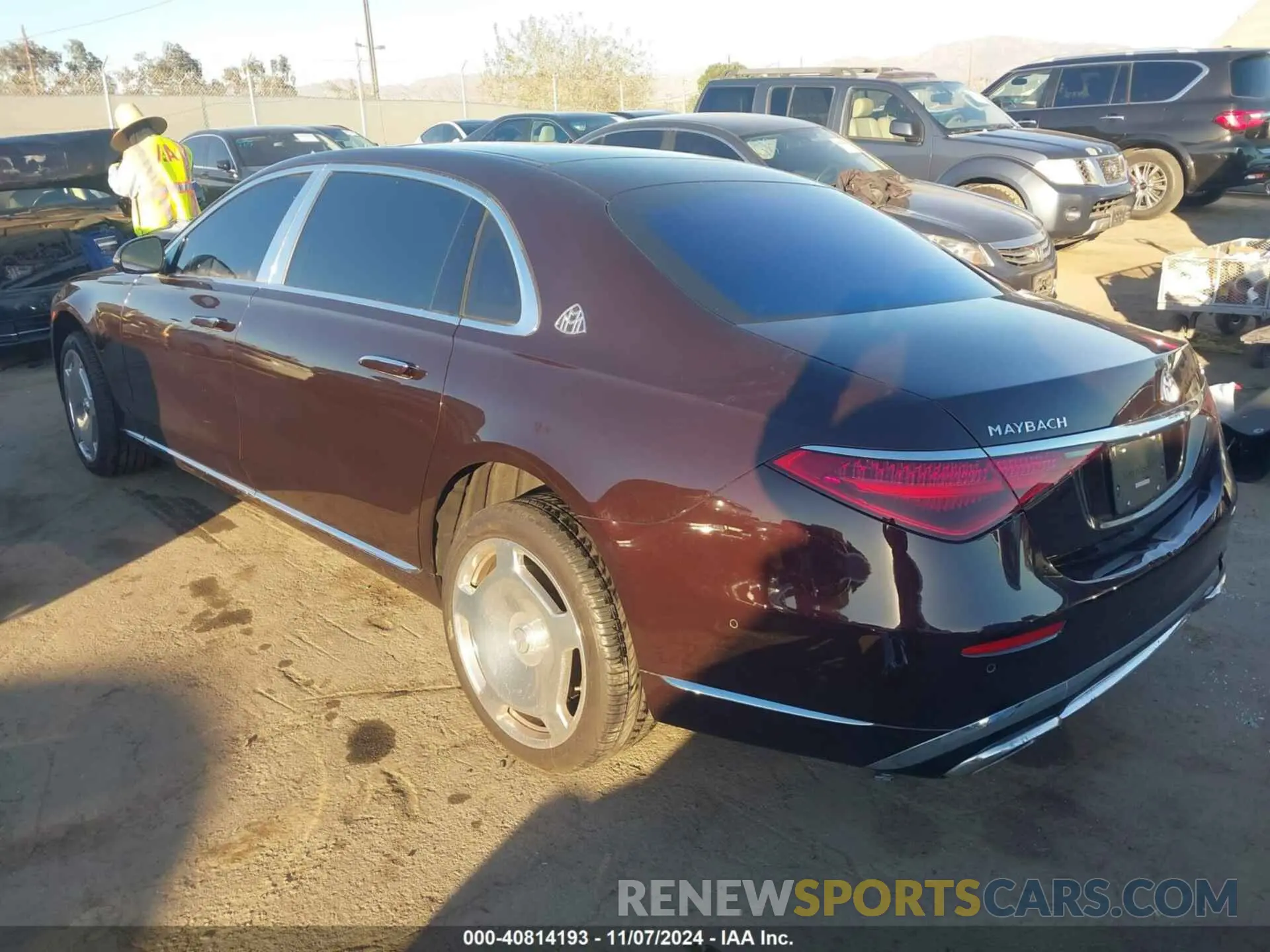 3 fotografías del automóvil dañado W1K6X7GBXMA023748 MERCEDES-BENZ MAYBACH S 580 2021