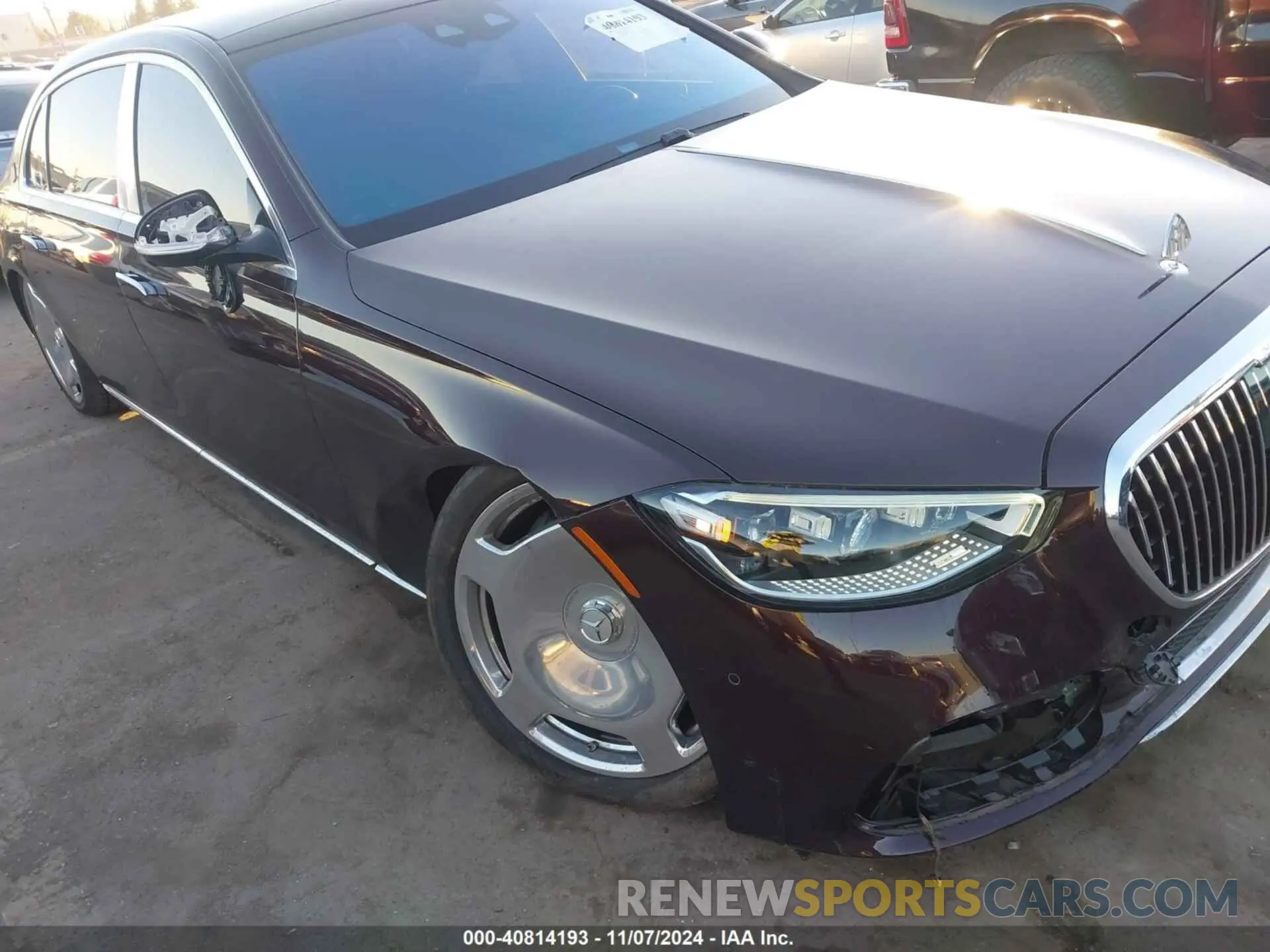 6 fotografías del automóvil dañado W1K6X7GBXMA023748 MERCEDES-BENZ MAYBACH S 580 2021
