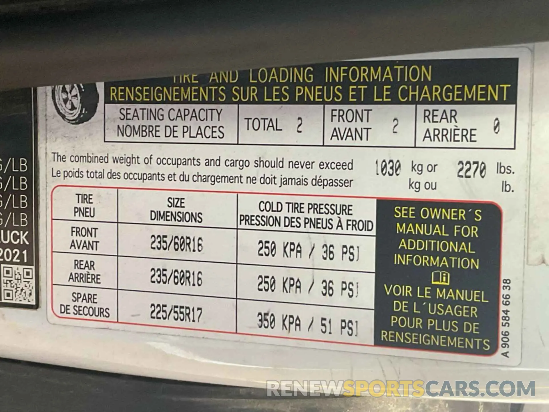 3 fotografías del automóvil dañado W1YV0BEY0M3905399 MERCEDES-BENZ METRIS 2021