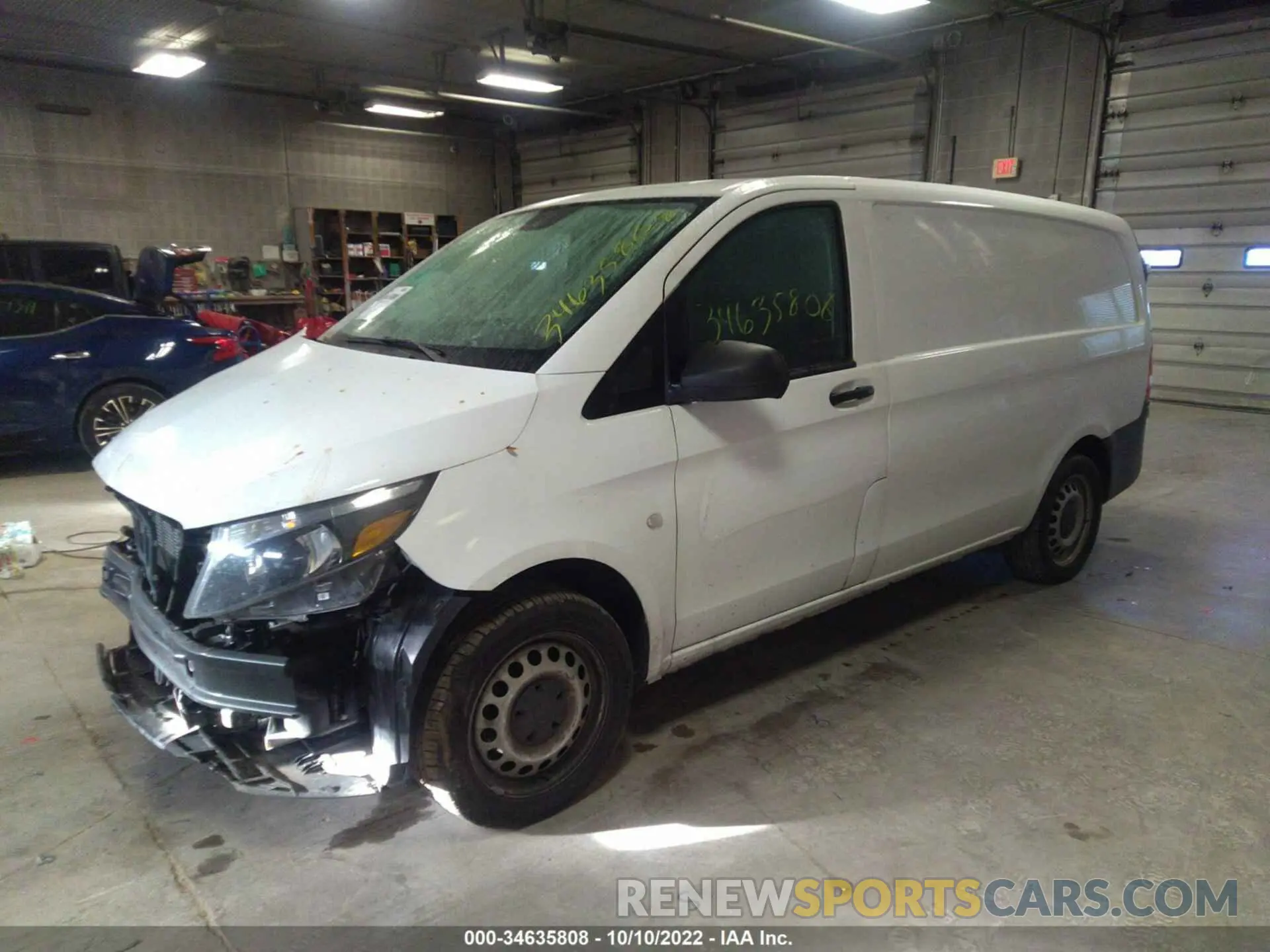2 fotografías del automóvil dañado W1YV0BEY5L3740464 MERCEDES-BENZ METRIS CARGO VAN 2020
