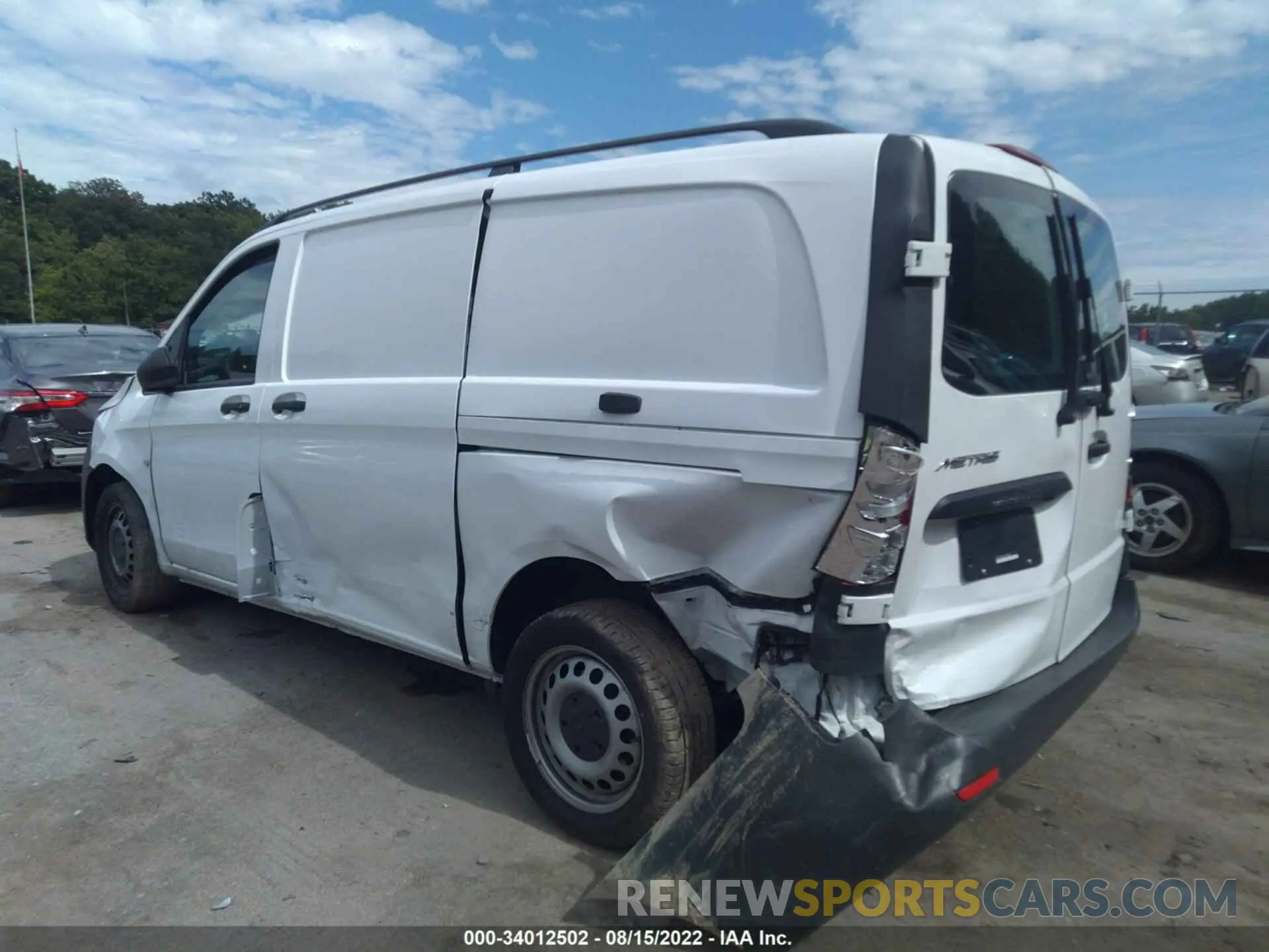 3 fotografías del automóvil dañado WD3PG2EA5L3648759 MERCEDES-BENZ METRIS CARGO VAN 2020