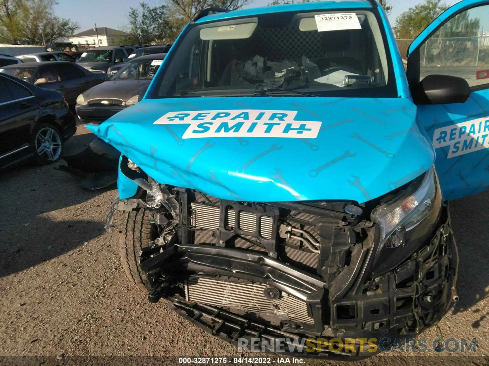 10 fotografías del automóvil dañado W1YV0BEY8M3829351 MERCEDES-BENZ METRIS CARGO VAN 2021